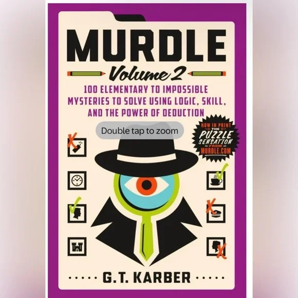 Murdle Volume 2 Mystery Puzzles Book new - Picture 1 of 8
